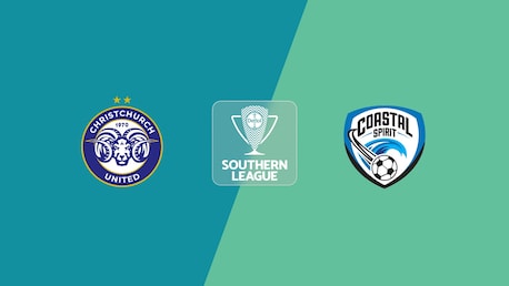 Christchurch United x Coastal Spirit | Liga Sul | Liga Nacional 2025 | Jogo completo
