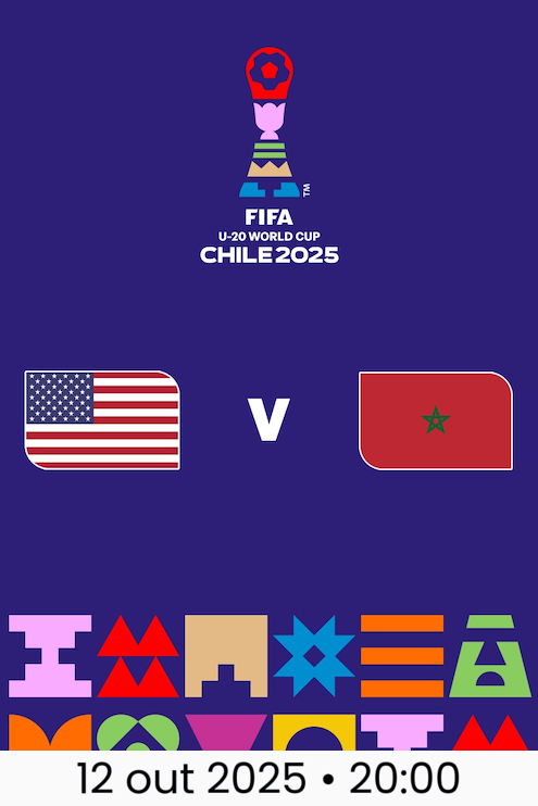 EUA x Marrocos | Quartas de final | Copa do Mundo Sub-20 da FIFA Chile 2025™