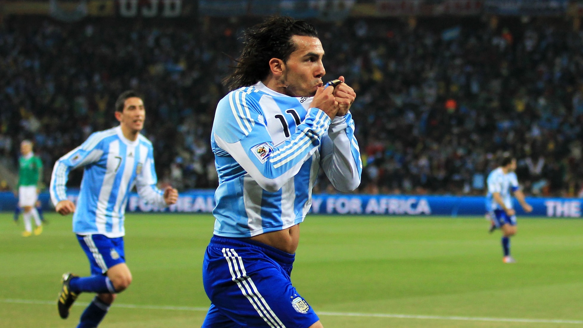 Carlos Tevez Goal 25' | Argentina v Mexico | 2010 FIFA World Cup South Africa™