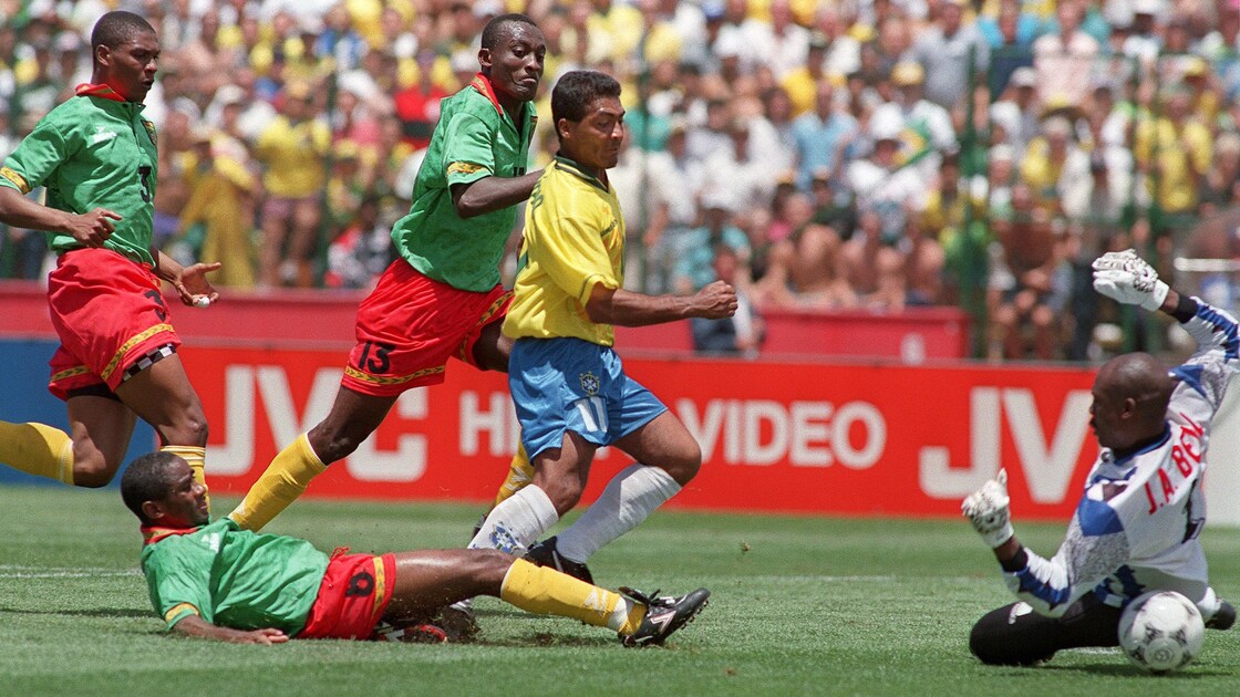 Très Rare Billet Coupe Du Monde FIFA USA 94 - Brésil Vs Cameroun - Excellent État