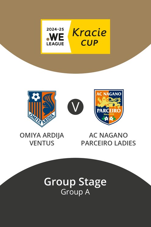 Omiya Ardija Ventus - AC Nagano Parceiro Ladies | Gruppe A | WE League Kracie Cup | Spiel in voller Länge