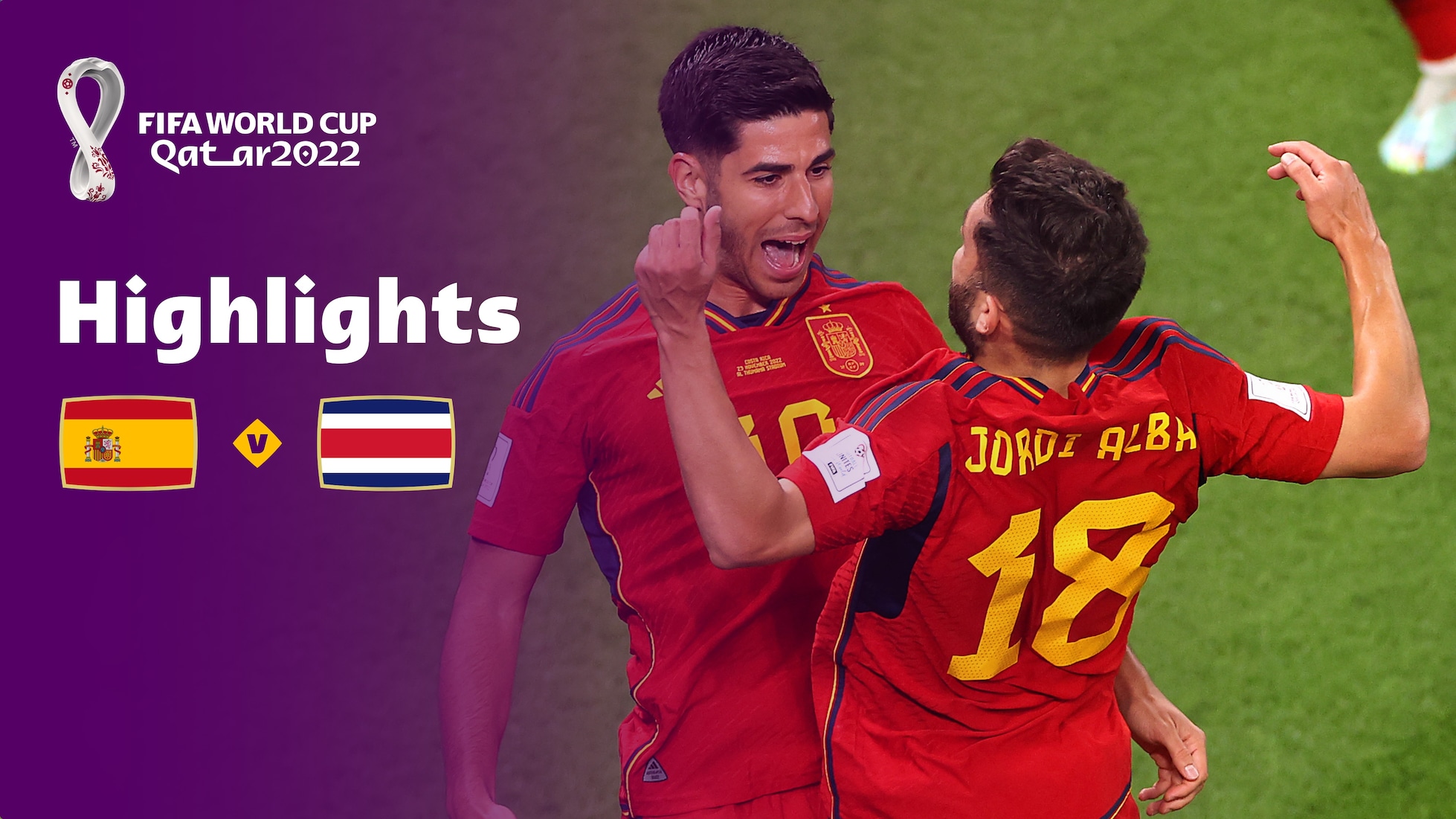 España vs Costa Rica | Grupo E | Copa Mundial de la FIFA Catar 2022™ | Highlights (Sin relato)