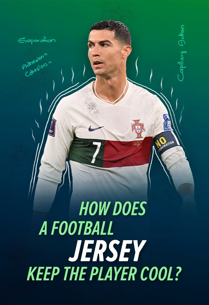 How does a football jersey keep the player cool? | Goal to Goal
