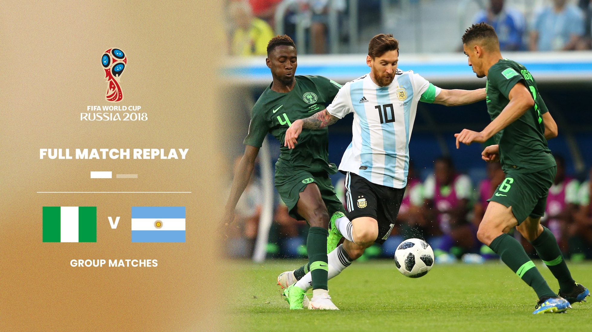 Nigeria vs Argentina | Grupo D | Copa Mundial de la FIFA Rusia 2018™ | Partido Completo