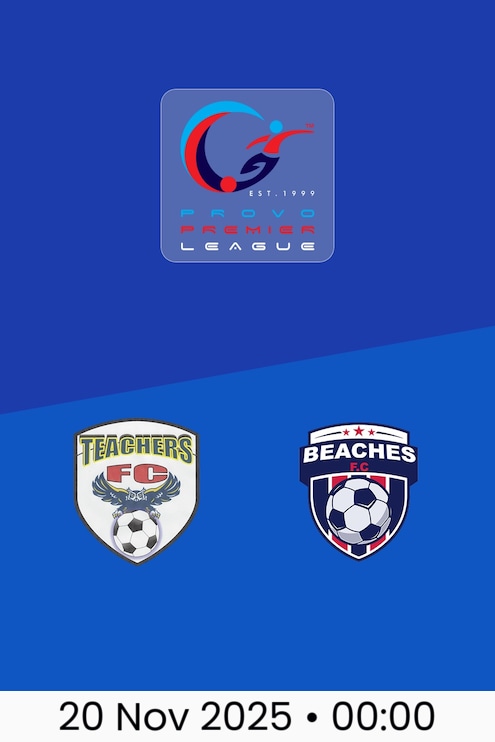 Teachers FC v Beaches FC | Provo Premier League 2025-26