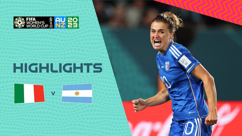 Italy vs. Argentina Highlights  2023 FIFA Women's World Cup 