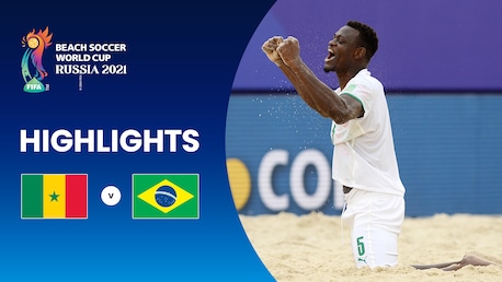 Senegal x Brasil | Quartas de Final | Copa do Mundo FIFA de Futebol de Areia de 2021, na Rússia | Melhores Momentos