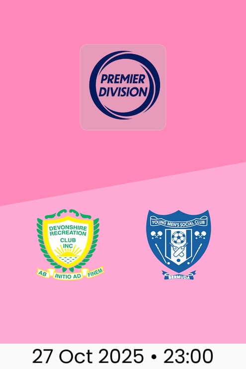 Devonshire Recreation Club v Young Men’s Social Club | Bermuda Premier Division 2025/26