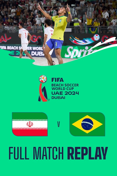 IR Iran v Brazil | Semi-finals | FIFA Beach Soccer World Cup UAE 2024 Dubai™ | Full Match Replay