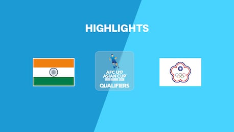 Índia x Taipei Chinês | Grupo D | Eliminatórias da AFC U17 Asian Cup 2026 | Melhores momentos