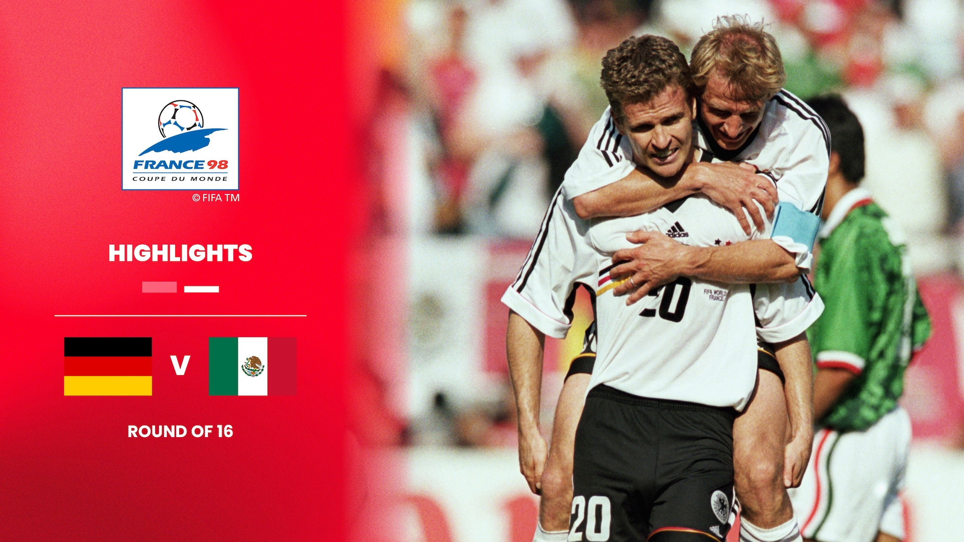 Alemanha x México | Oitavas de final | Copa do Mundo da FIFA França 1998™ | Melhores momentos