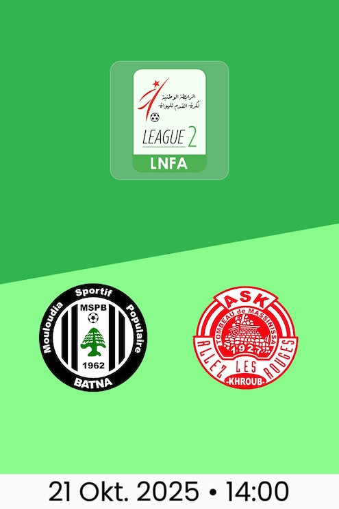 MSP Batna - AS Khroub | Ligue 2 2025/26