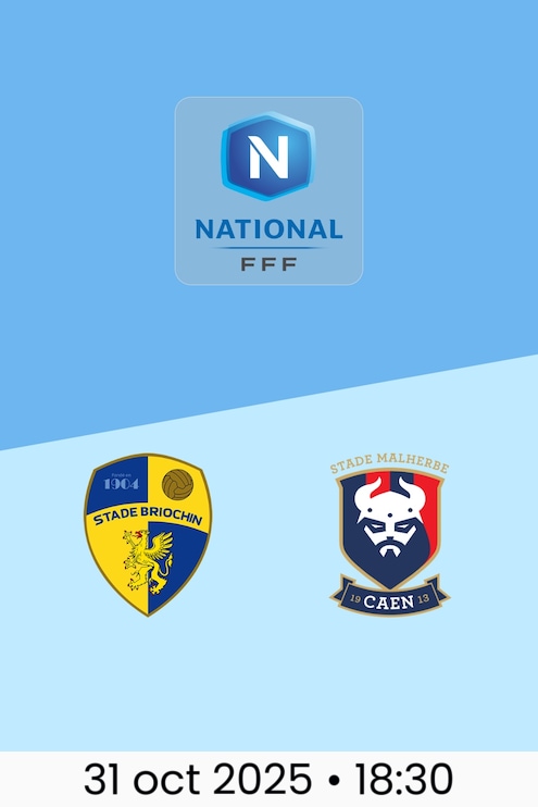 Stade Briochin vs Caen | Campeonato Nacional 2025/2026