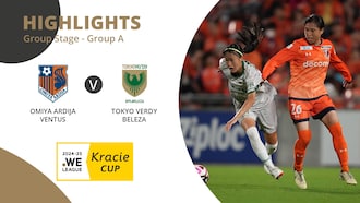 Omiya Ardija Ventus v Tokyo Verdy Beleza | Group A | WE League Kracie Cup | Highlights