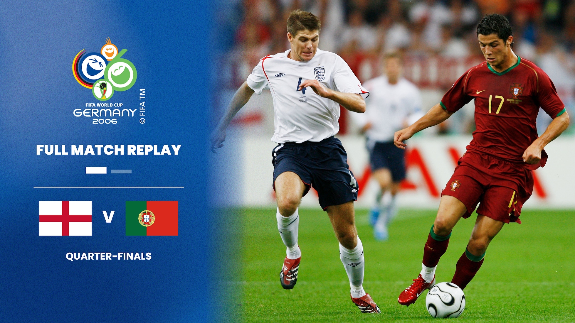 Inglaterra x Portugal | Quartas de final | Copa do Mundo da FIFA Alemanha 2006™ | Jogo completo