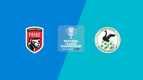 Canterbury United Pride vs Western Springs | Campeonato Nacional Femenino 2025 | Partido completo