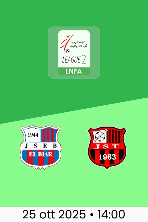 JS El Biar - JS Texraine | Ligue 2 2025/26