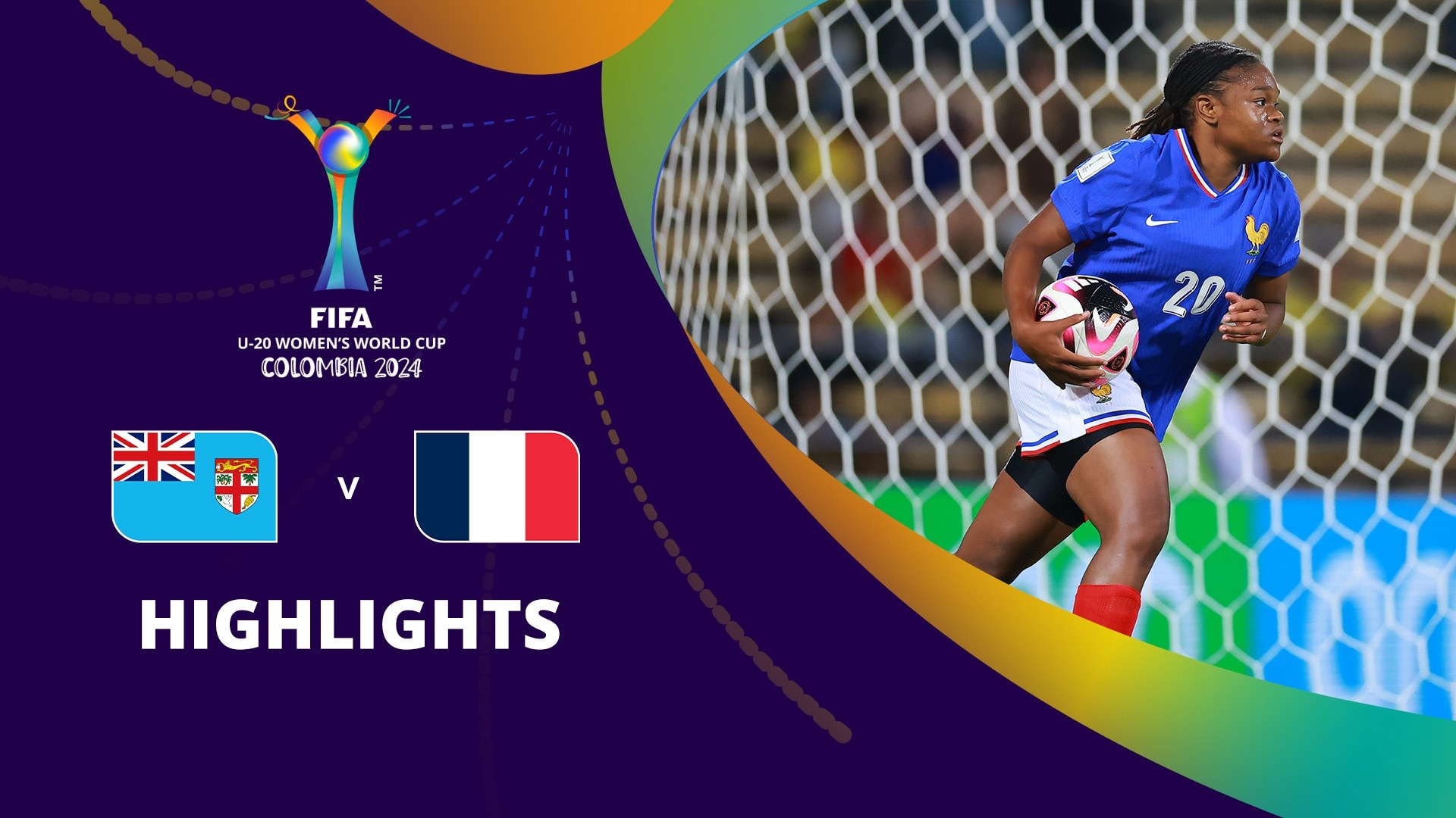 Figi - Francia | Gruppo B | Coppa del Mondo Femminile U-20 della FIFA Colombia 2024 | Highlights