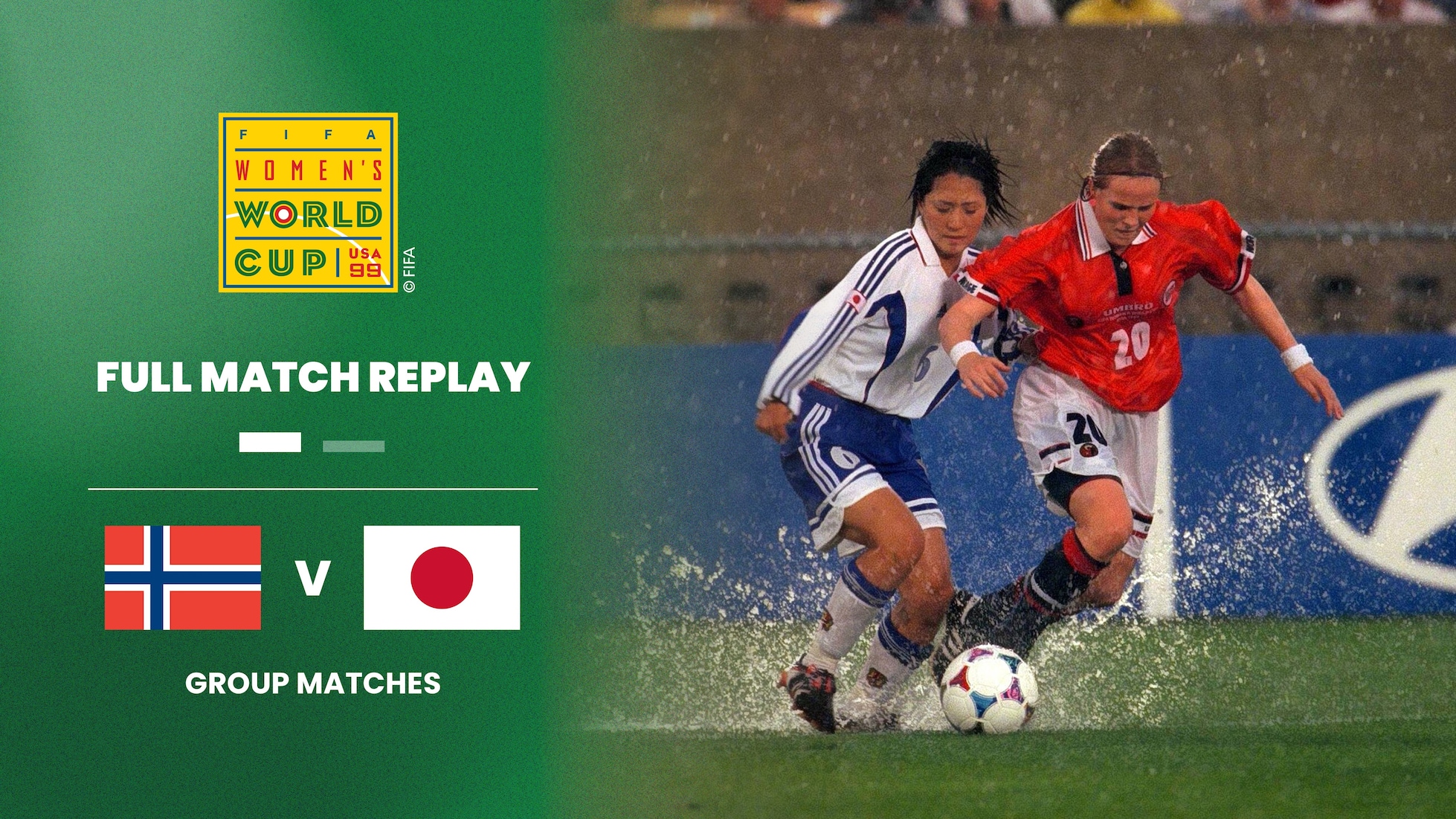 Norwegen - Japan | Gruppe C | FIFA Frauenfussball-Weltmeisterschaft USA 1999™ | Spiel in voller Länge
