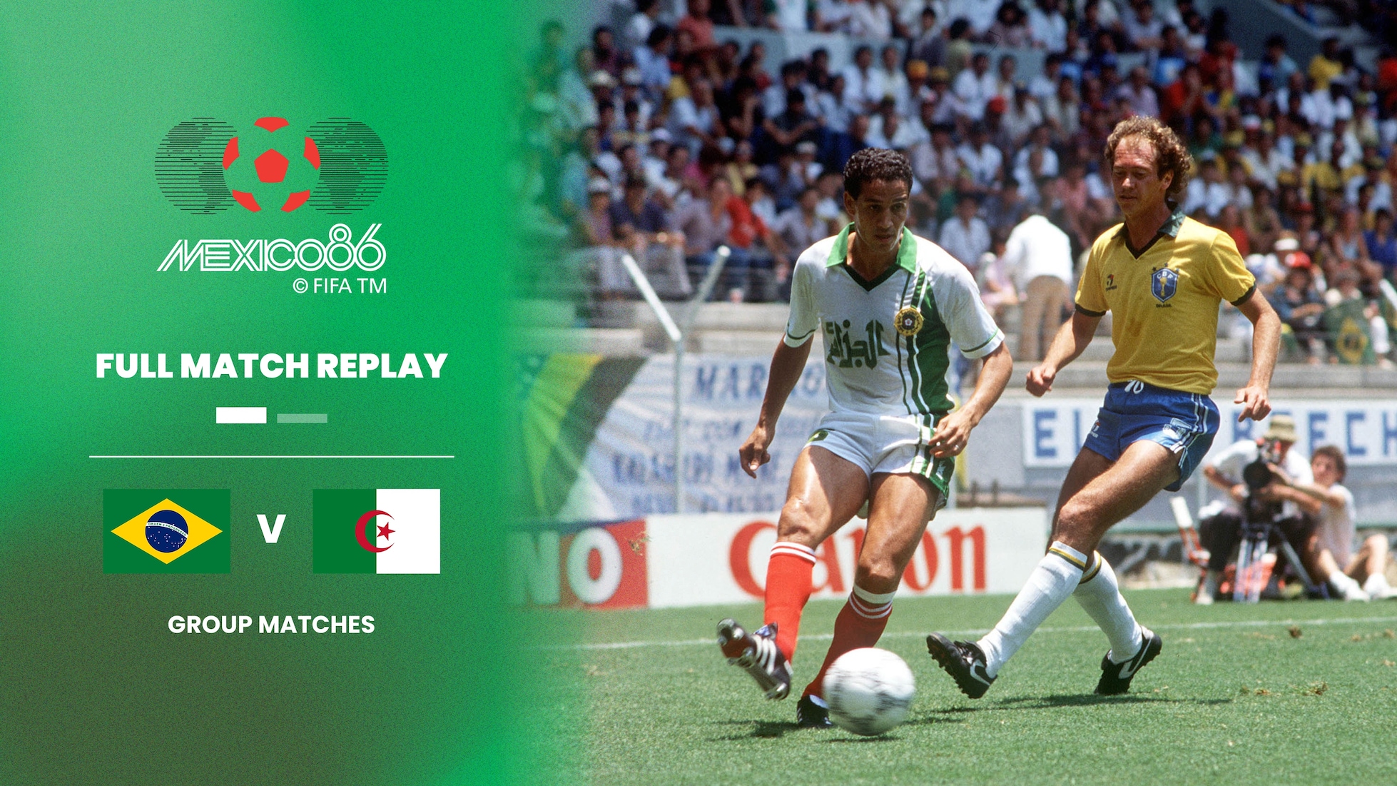 Brazil v Algeria | Group D | 1986 FIFA World Cup Mexico™ | Full Match Replay