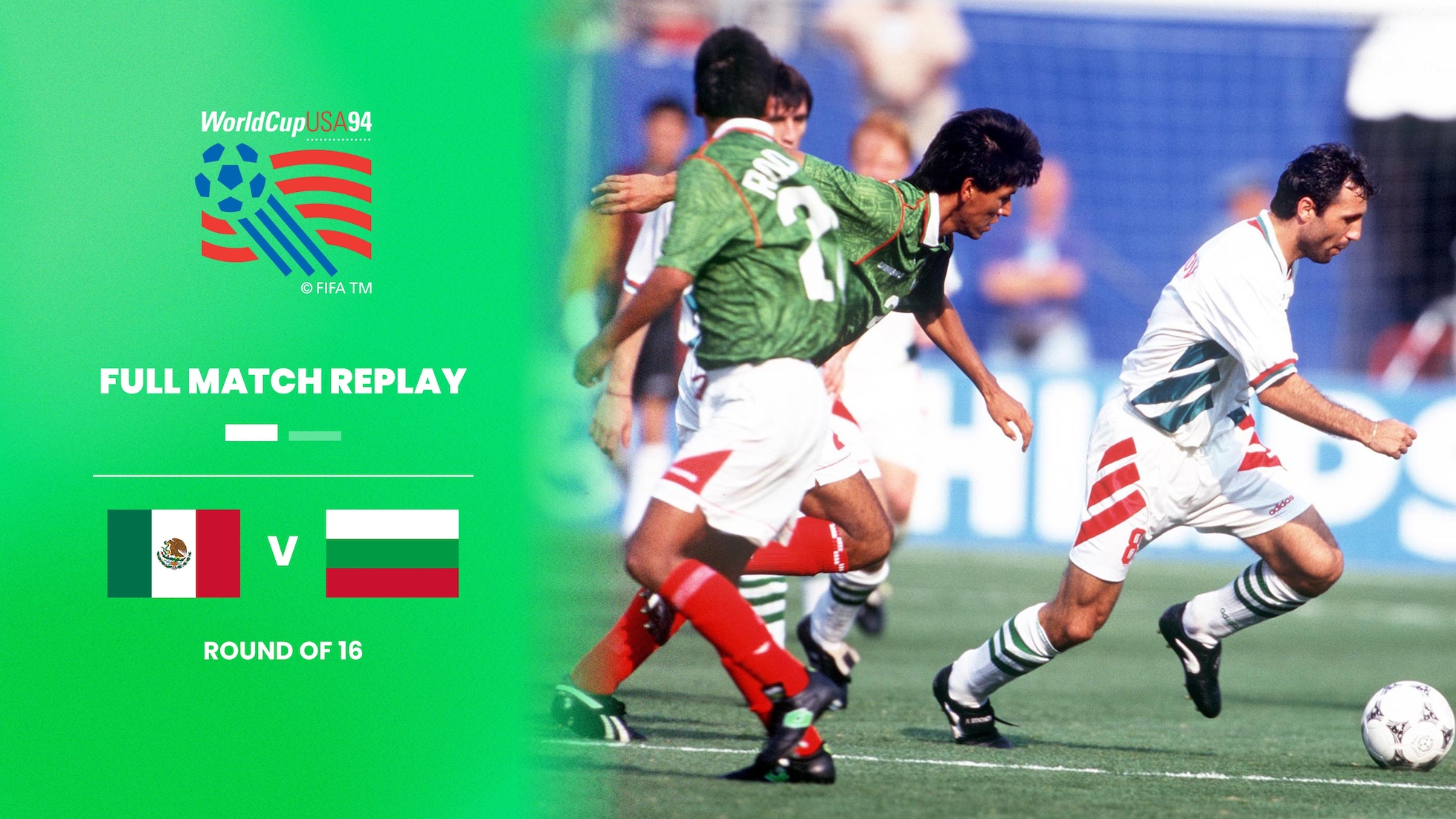 Mexico v Bulgaria | Round of 16 | 1994 FIFA World Cup USA™ | Full Match Replay