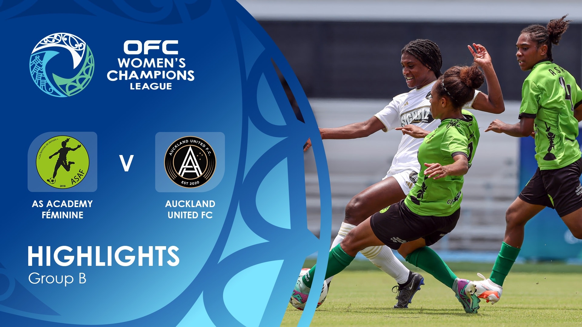 AS Academy Féminine v Auckland United FC | Gruppe B | OFC Women’s Champions League Group Stage | Highlights