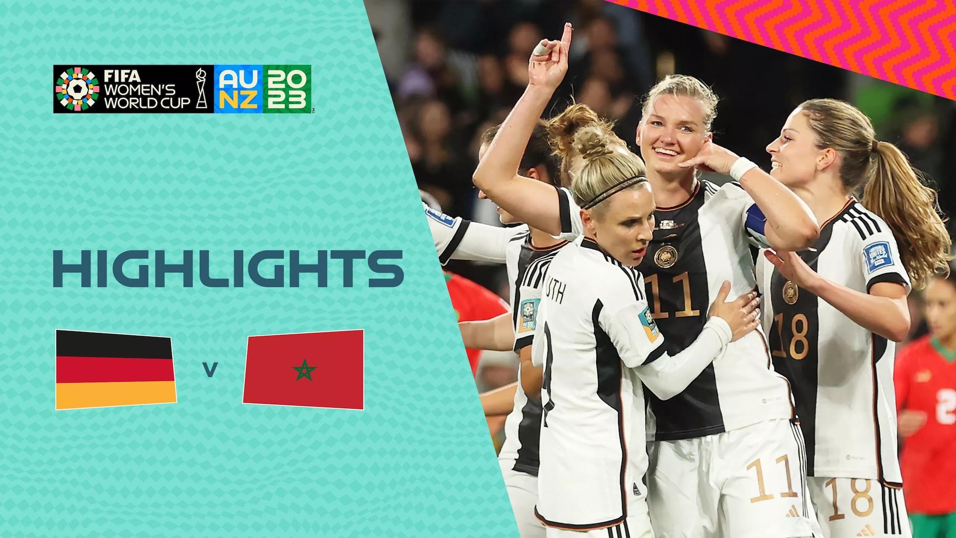 Alemania vs Marruecos | Grupo H | Copa Mundial Femenina de la FIFA Australia & Nueva Zelanda 2023™ | Highlights