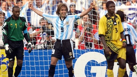 Gabriel Batistuta Goal 83' | Argentina vs Jamaica | 1998 FIFA World Cup France™