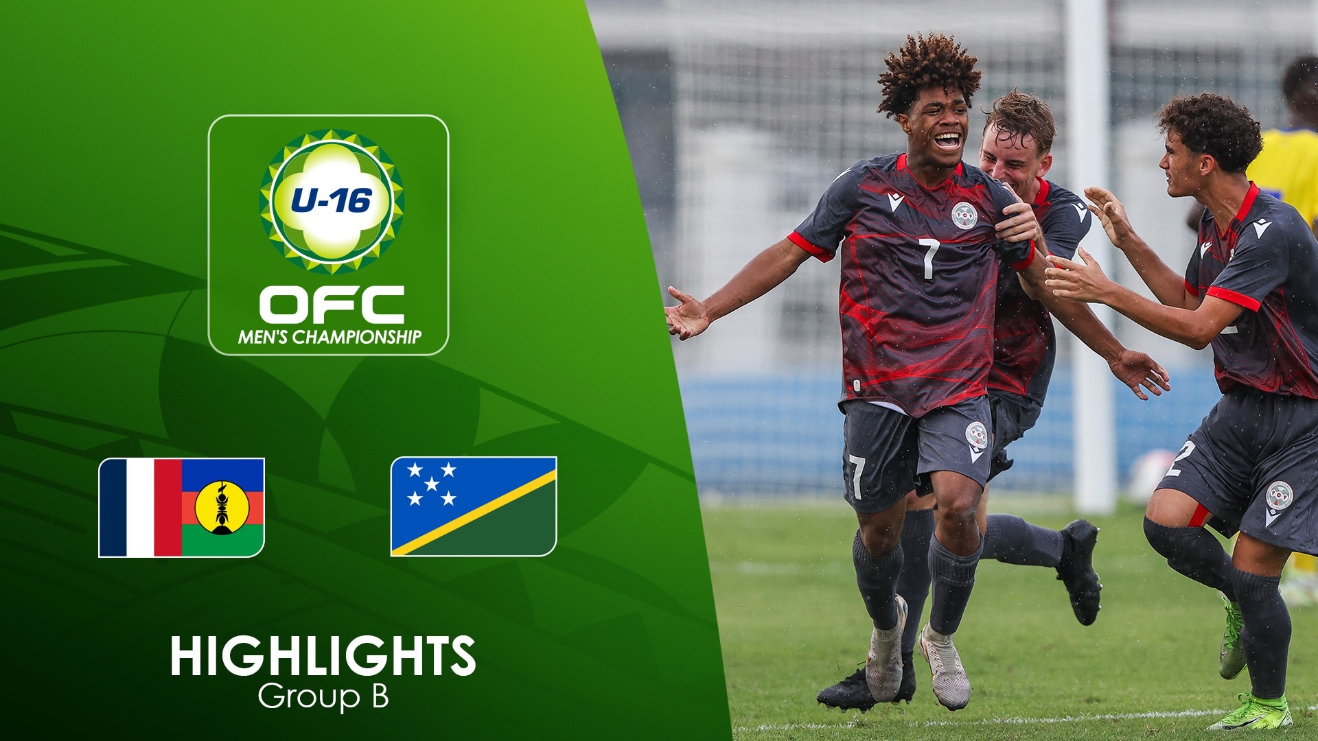 New Caledonia vs Solomon Islands | Fase de grupos | Campeonato Masculino Sub-16 de la OFC 2025 | Highlights