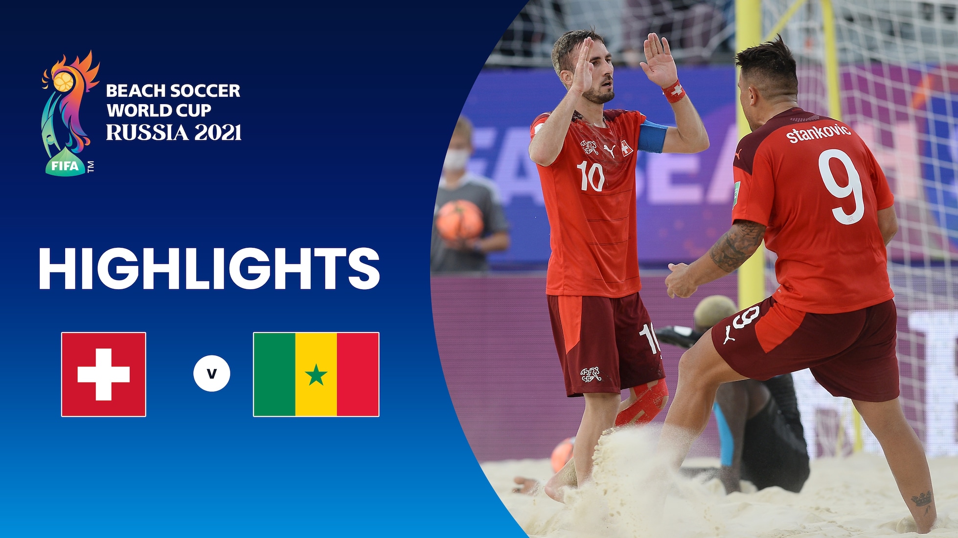 Suisse - Sénégal | Match pour la troisième place | Coupe du Monde de Beach Soccer de la FIFA, Russie 2021™ | Résumé vidéo
