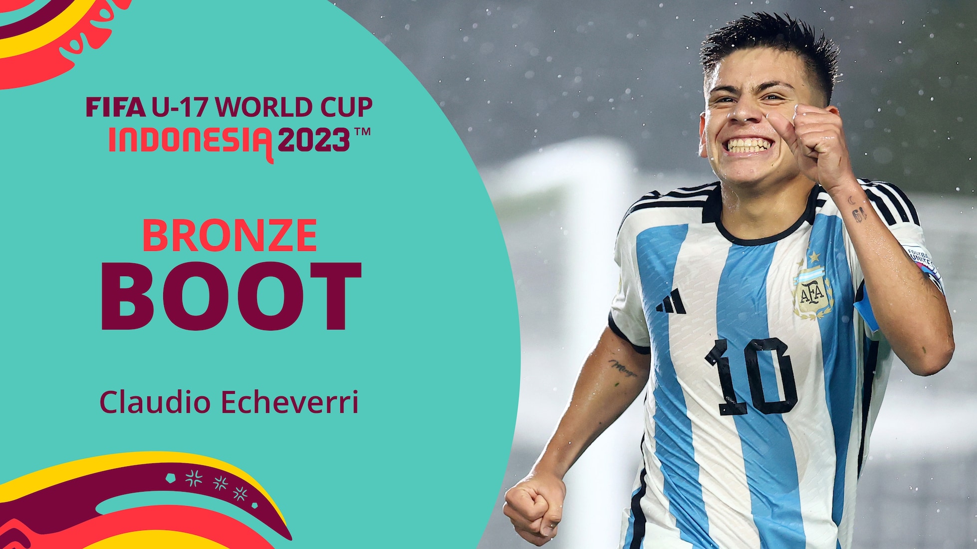 Claudio Echeverri | Chuteira de Bronze | Copa do Mundo Sub-17 da FIFA Indonésia 2023