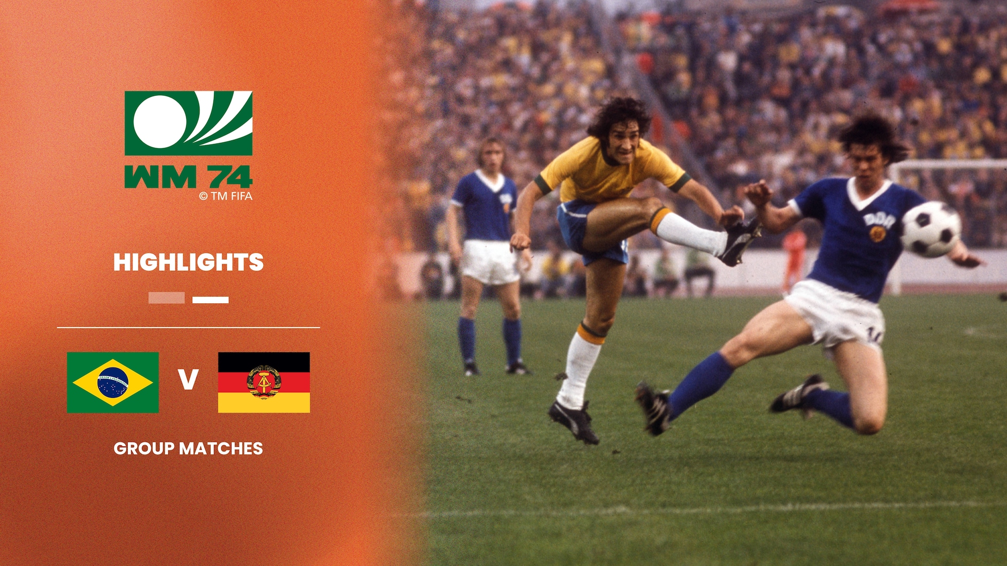 Brasilien - Deutsche Demokratische Republik | Zweite Runde - Gruppe A | FIFA Fussball-Weltmeisterschaft Deutschland 1974™ | Highlights