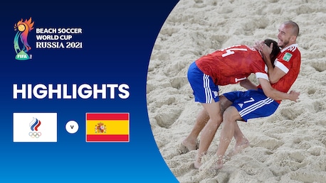 RFU v Spanien | Viertelfinale | FIFA Beach-Soccer-Weltmeisterschaft Russland 2021™ | Highlights