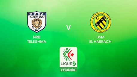 NRB Teleghma vs USM El Harrach | Ligue 2 2024/25 | Argelia | Partido completo