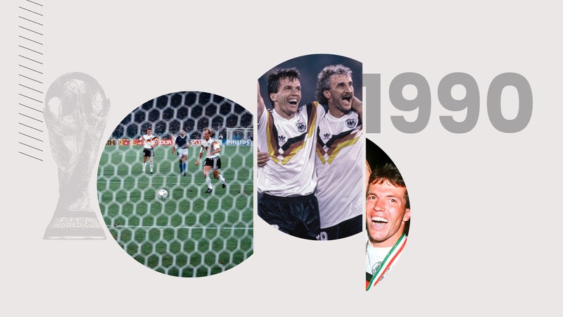 Deutschland BRD schlägt Argentinien und holt sich 1990 den Pokal