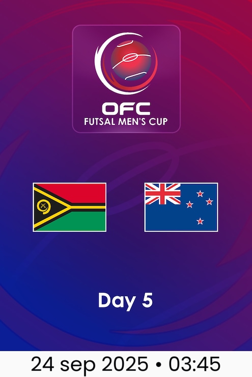 Vanuatu vs New Zealand | Día 5 | Copa Masculina de Futsal OFC 2025