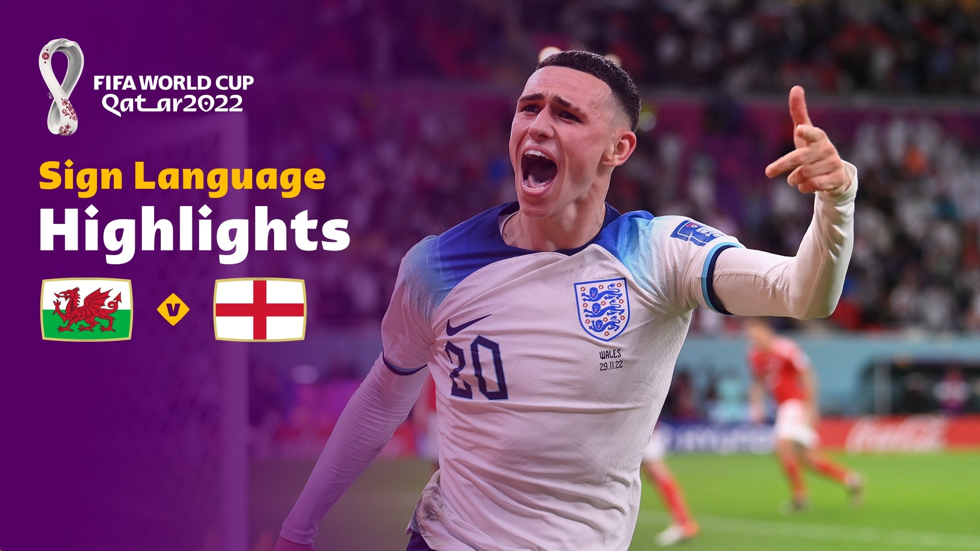 Wales v England | Group B | FIFA World Cup Qatar 2022™ | Highlights (Sign Language)
