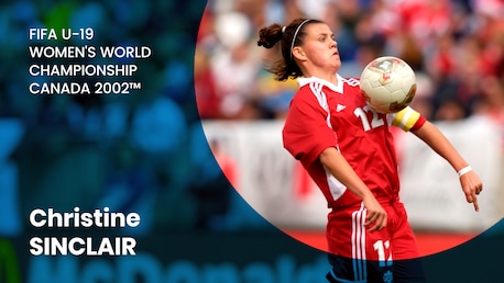Christine Sinclair a 19 anni | Campionato Mondiale di Calcio Femminile Under 19 FIFA Canada 2002