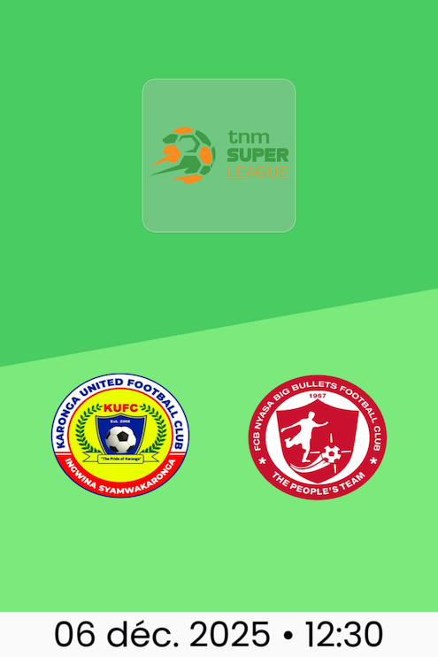 Karonga United - FCB Nyasa Big Bullets | TNM Super League 2025