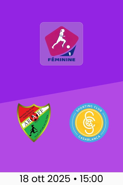 Raja Ait Iazza - Sporting Casablanca | Campionato Femminile D1 2025-26