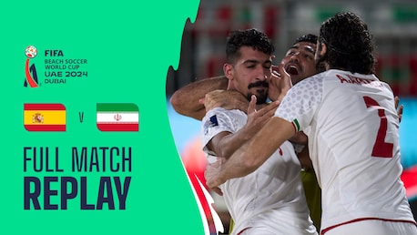 Espagne - RI Iran | Groupe B | Coupe du Monde de Beach Soccer de la FIFA, Émirats Arabes Unis 2024 Dubaï™ | Match complet