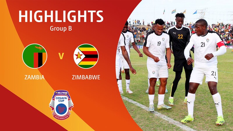 Zambia v Zimbabwe | Group B | HOLLYWOODBETS COSAFA Cup 2024 | Highlights