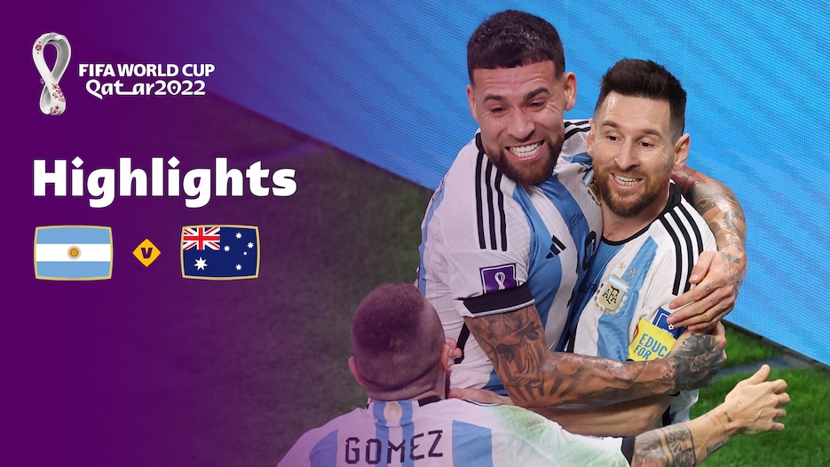 Argentina x Austrália | Oitavas de final | Copa do Mundo FIFA de 2022, no Qatar | Melhores momentos