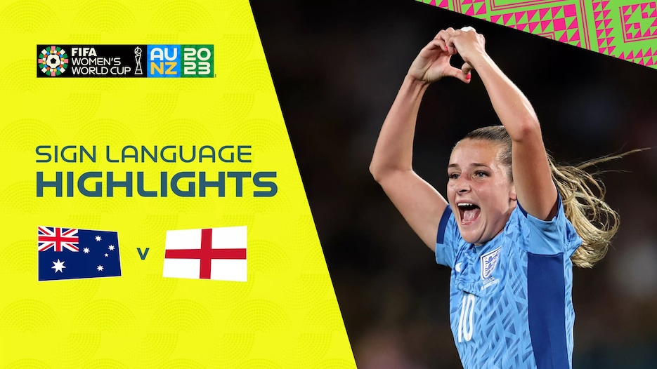 Australia vs Inglaterra | Semifinales | Copa Mundial Femenina de la FIFA Australia & Nueva Zelanda 2023™ | Highlights (Lengua de signos)
