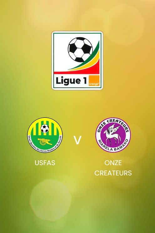 USFAS x Onze Createurs | Ligue 1 Pro Orange 2024/25 | Mali | Jogo Completo