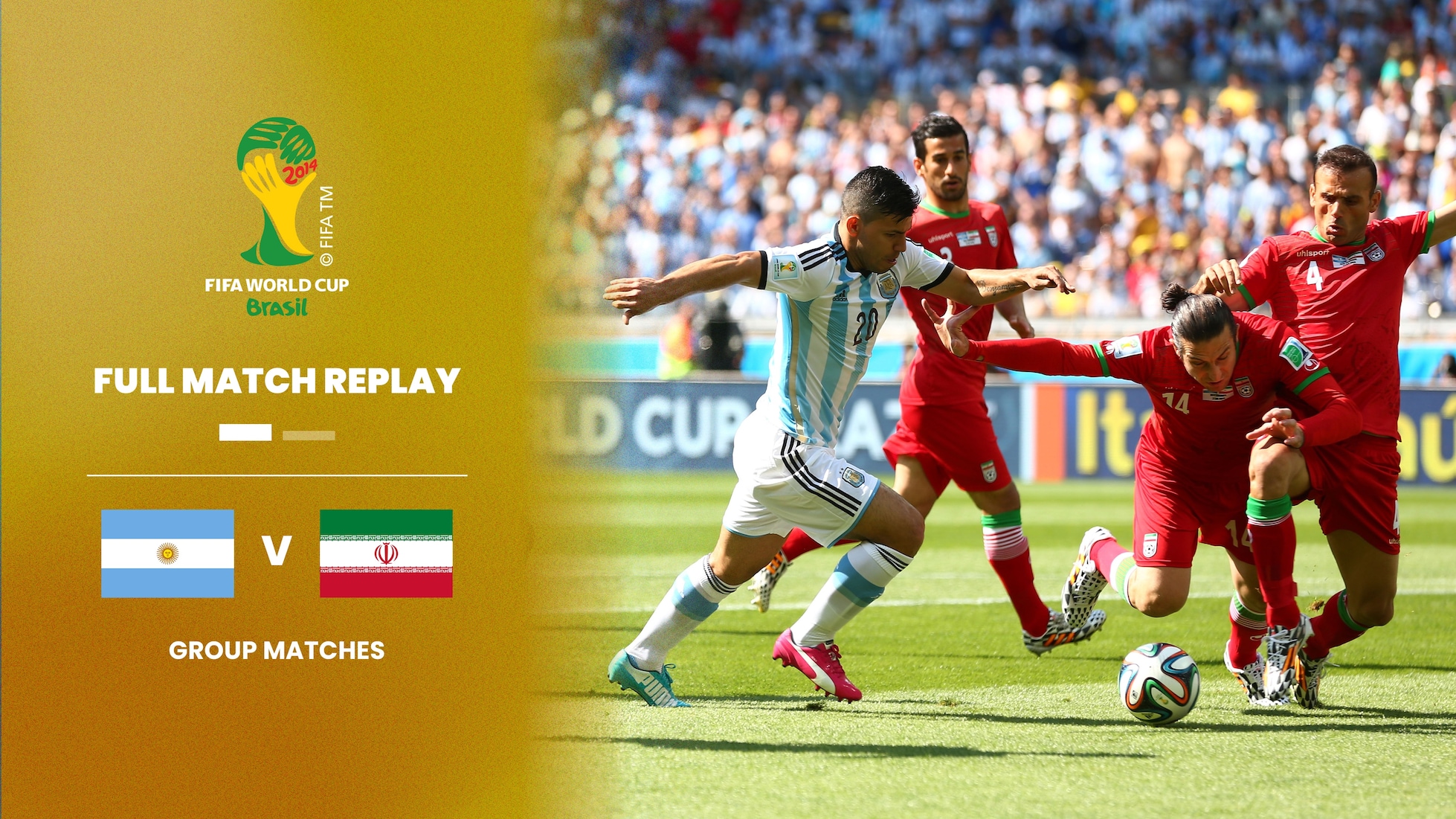 Argentina vs RI de Irán | Grupo F | Copa Mundial de la FIFA Brasil 2014™ | Partido Completo