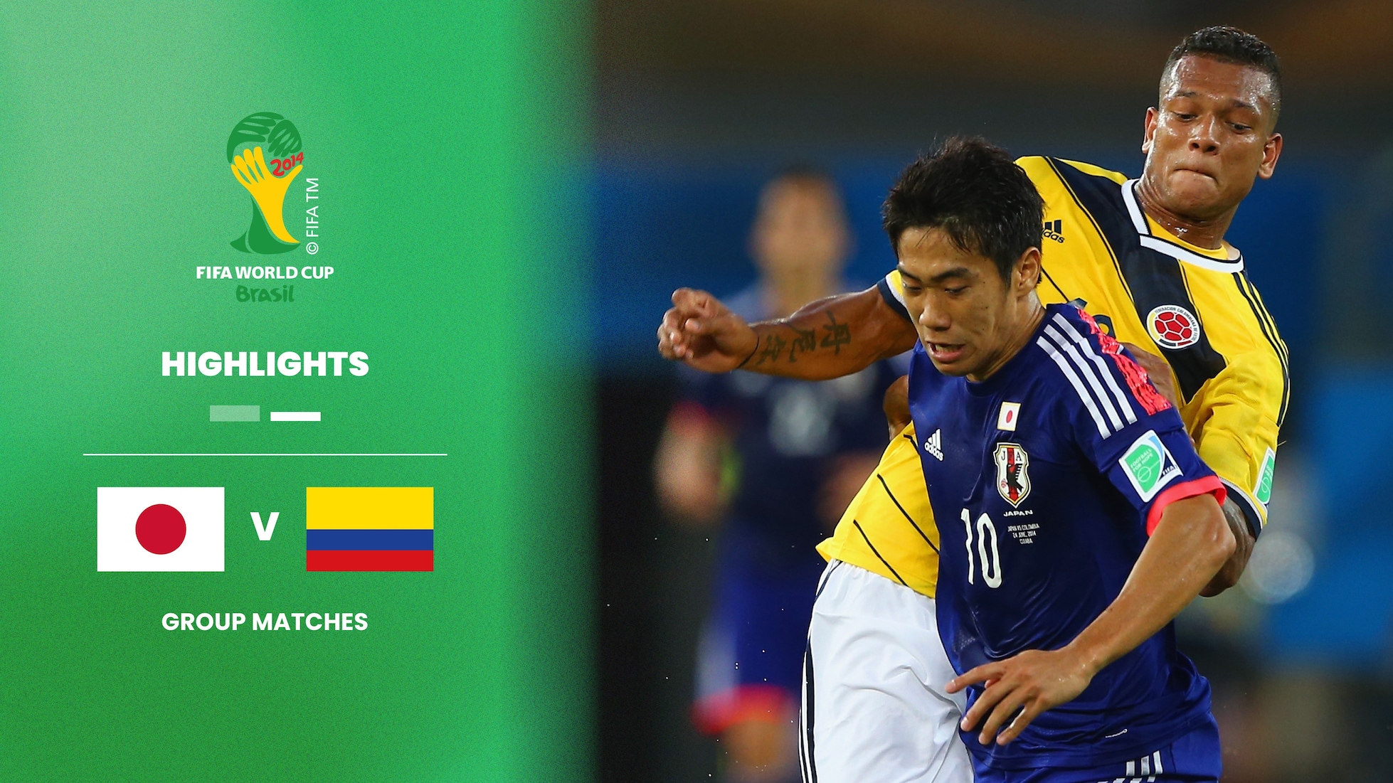 Japón vs Colombia | Grupo C | Copa Mundial de la FIFA Brasil 2014™ | Highlights