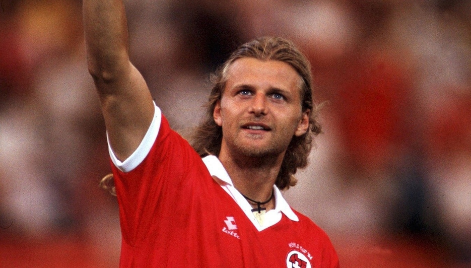 Das Tor von Alain Sutter 16' | Rumänien - Schweiz | FIFA Fussball-Weltmeisterschaft USA 1994™