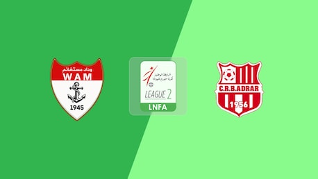 WA Mostaganem v CRB Adrar | Ligue 2 2025/26 | Full Match Replay