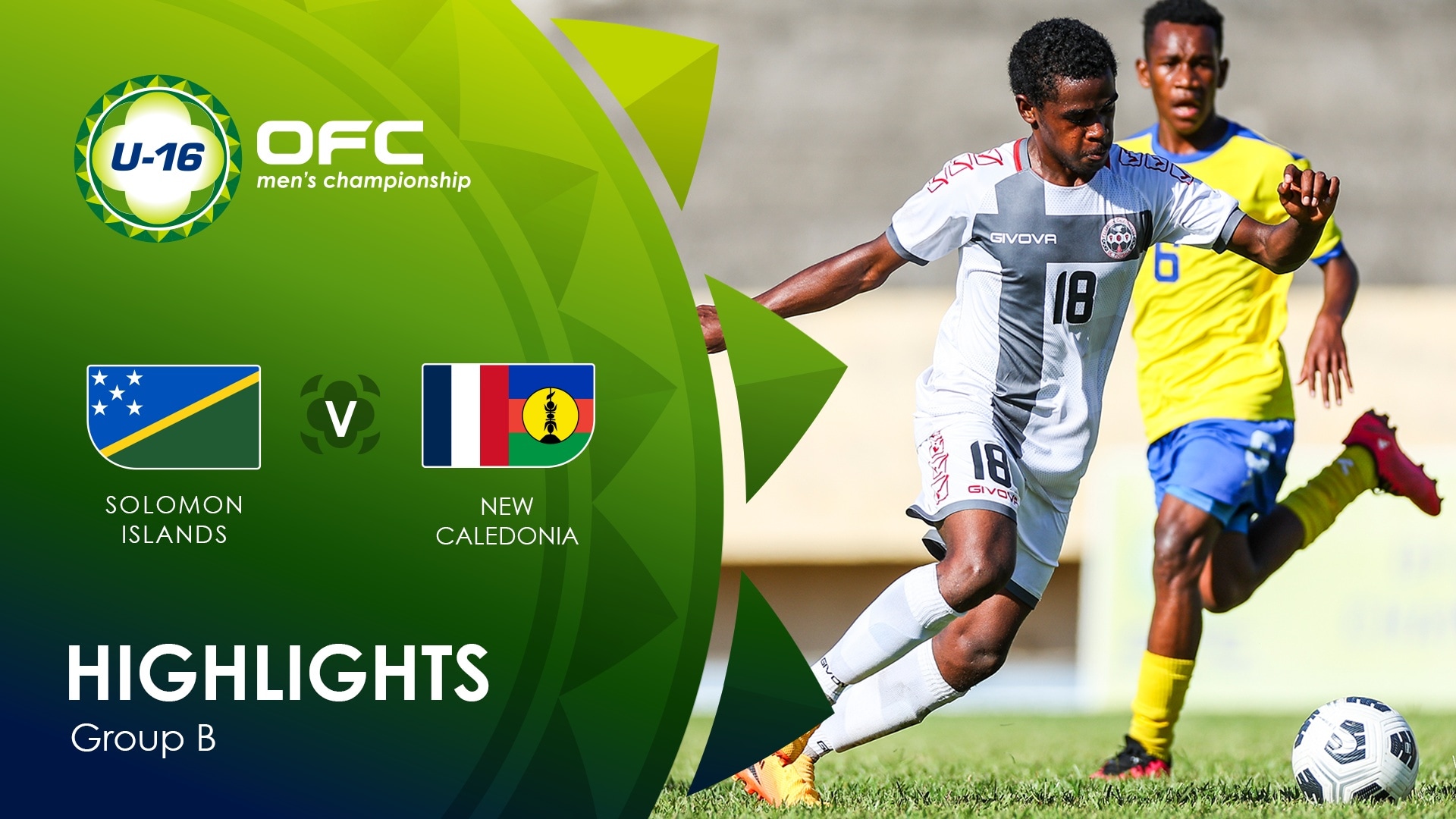 Salomon-Inseln - Neukaledonien | Gruppe B | OFC U-16 Men's Championship | Highlights